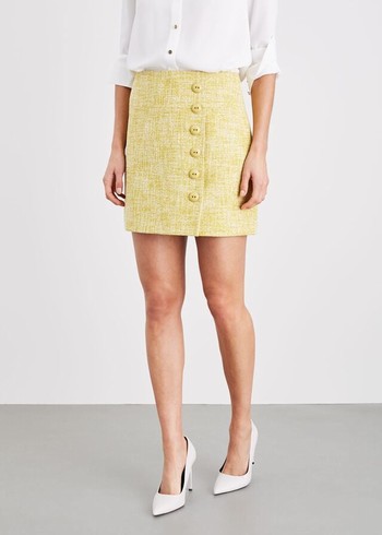 Phase Eight Demelza Tweed Skirts Yellow Canada | ZSTCPI-591